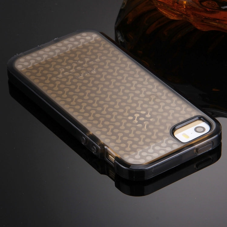 For iPhone 5 & 5s & SE Dumbbell Texture TPU Protective Case