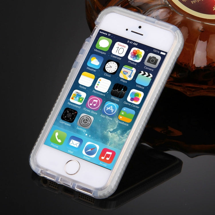 For iPhone 5 & 5s & SE Dumbbell Texture TPU Protective Case