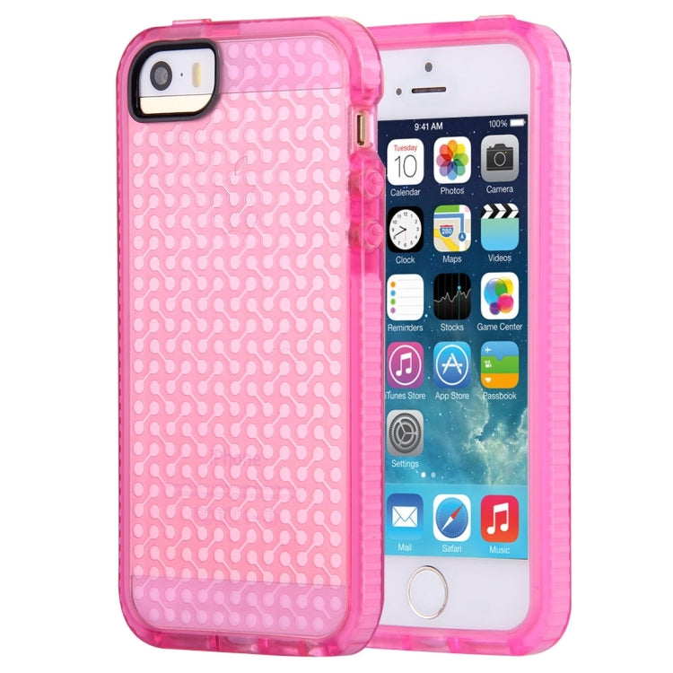 For iPhone 5 & 5s & SE Dumbbell Texture TPU Protective Case