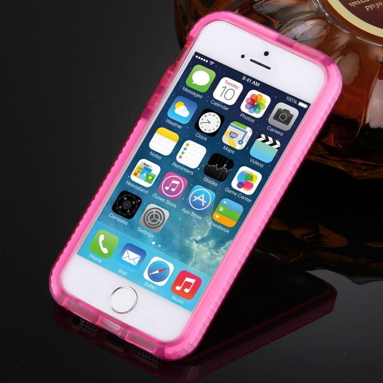 For iPhone 5 & 5s & SE Dumbbell Texture TPU Protective Case