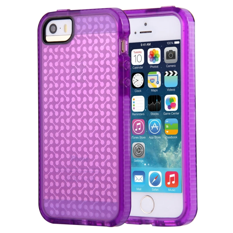 For iPhone 5 & 5s & SE Dumbbell Texture TPU Protective Case