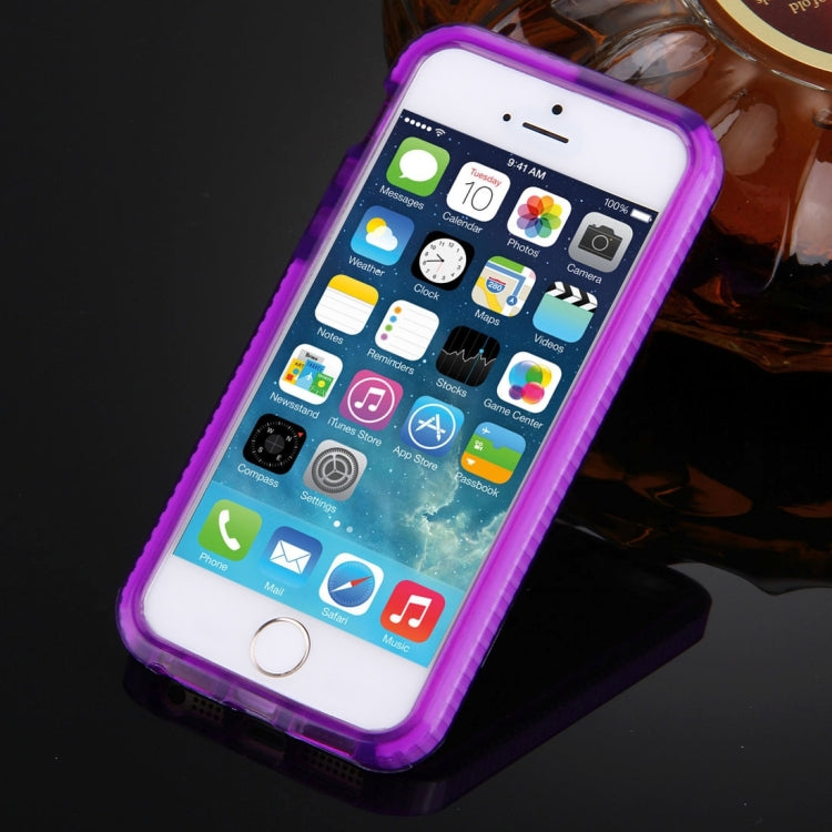 For iPhone 5 & 5s & SE Dumbbell Texture TPU Protective Case
