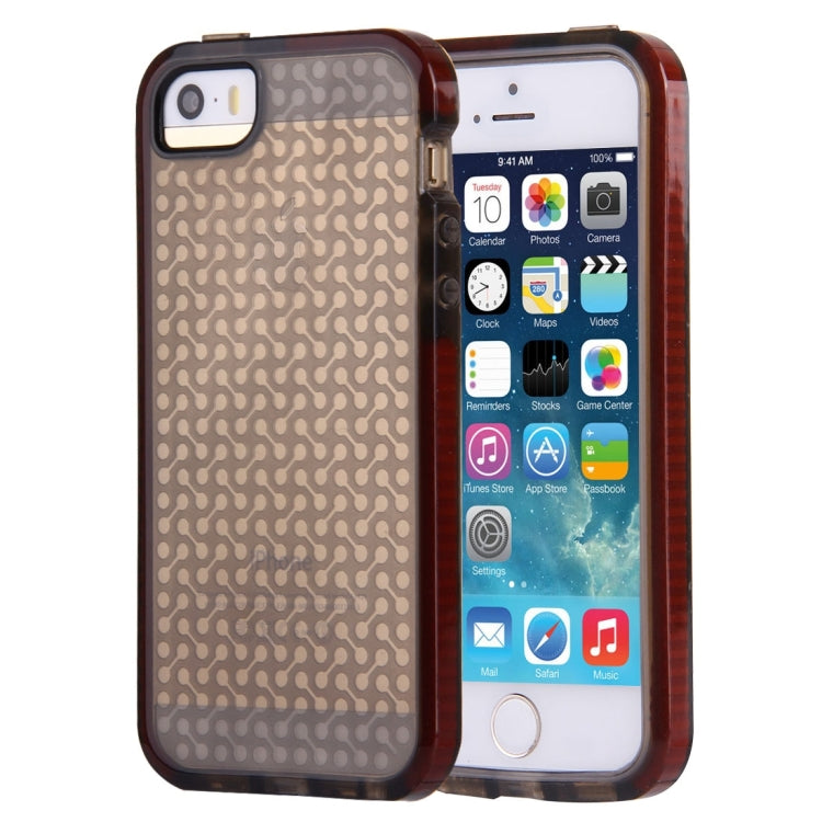 For iPhone 5 & 5s & SE Dumbbell Texture TPU Protective Case