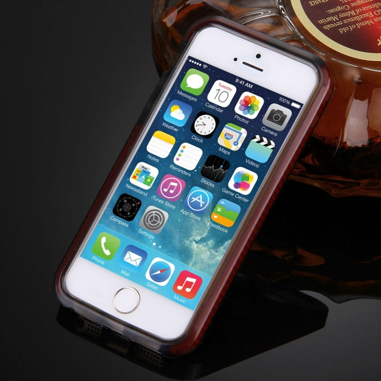 For iPhone 5 & 5s & SE Dumbbell Texture TPU Protective Case
