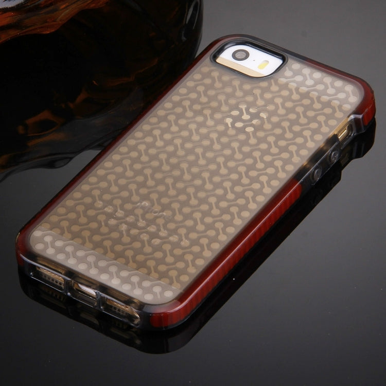 For iPhone 5 & 5s & SE Dumbbell Texture TPU Protective Case