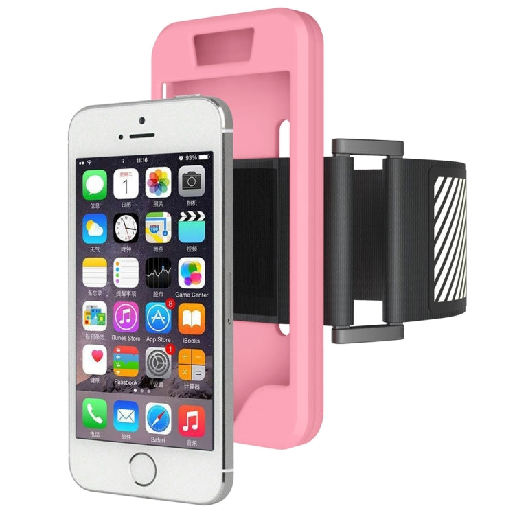 2 in 1 for iPhone 5 & 5S & SE Dual Control Sport Armband with Detachable Premium Silicone Case