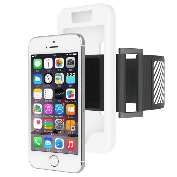 2 in 1 for iPhone 5 & 5S & SE Dual Control Sport Armband with Detachable Premium Silicone Case