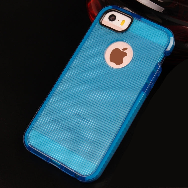 For iPhone 5 & 5s & SE Weaving Texture Transparent TPU Protective Case