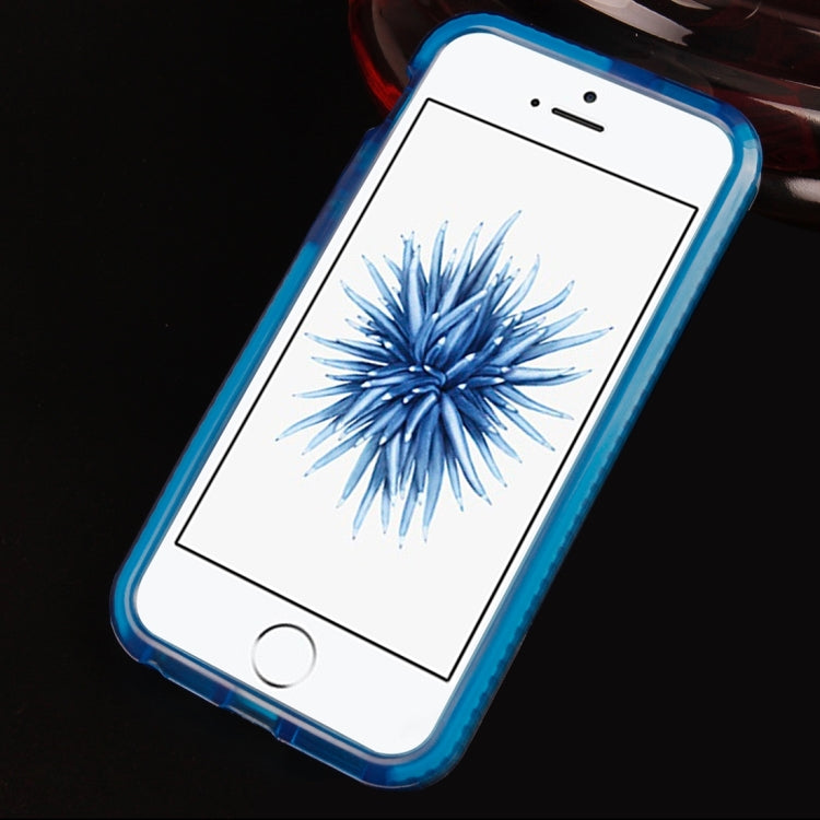 For iPhone 5 & 5s & SE Weaving Texture Transparent TPU Protective Case