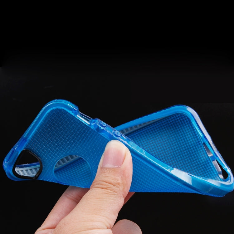 For iPhone 5 & 5s & SE Weaving Texture Transparent TPU Protective Case