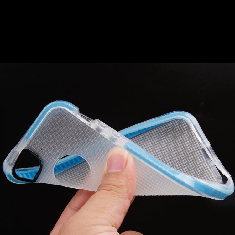 For iPhone 5 & 5s & SE Weaving Texture Transparent TPU Protective Case