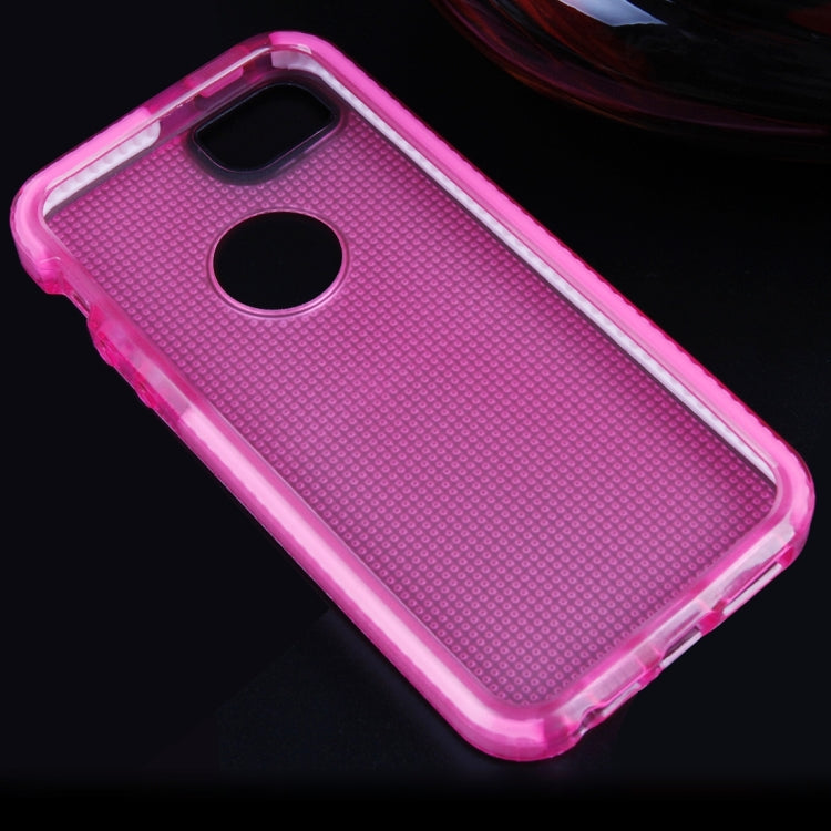 For iPhone 5 & 5s & SE Weaving Texture Transparent TPU Protective Case