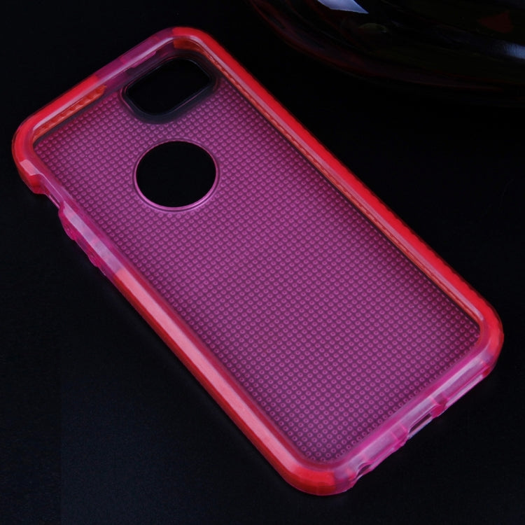 For iPhone 5 & 5s & SE Weaving Texture Transparent TPU Protective Case