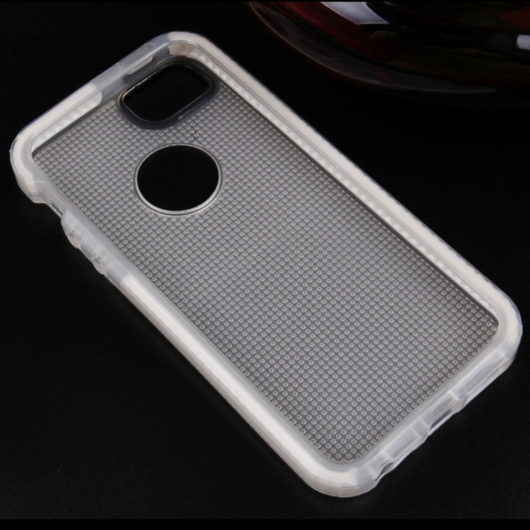 For iPhone 5 & 5s & SE Weaving Texture Transparent TPU Protective Case