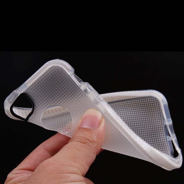 For iPhone 5 & 5s & SE Weaving Texture Transparent TPU Protective Case