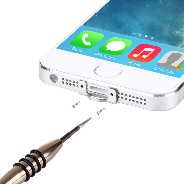 For iPhone SE & 5s & 5c & 5 Stainless Steel Material Lanyard Hanger with Screwdriver