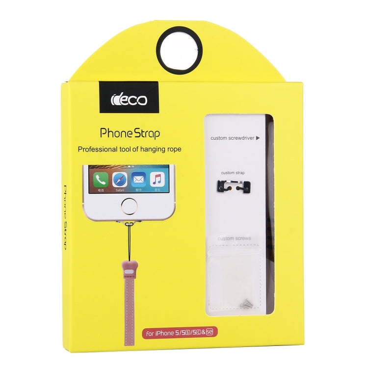 For iPhone SE & 5s & 5c & 5 Stainless Steel Material Lanyard Hanger with Screwdriver