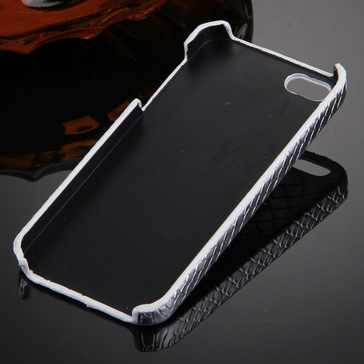 For iPhone SE & 5s & 5 Snakeskin Texture Paste Skin PC Protective Case with Lion Head Holder