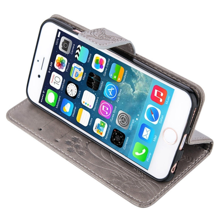 For iPhone 5 & 5s & SE Crazy Horse Texture Printing Horizontal Flip Leather Case with Holder & Card Slots & Wallet & Lanyard