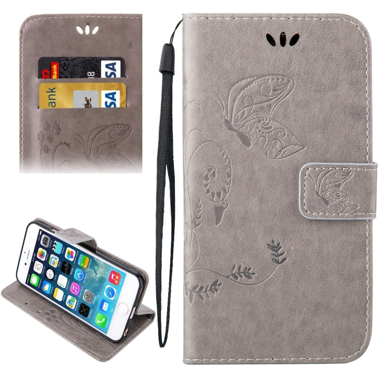 For iPhone 5 & 5s & SE Crazy Horse Texture Printing Horizontal Flip Leather Case with Holder & Card Slots & Wallet & Lanyard