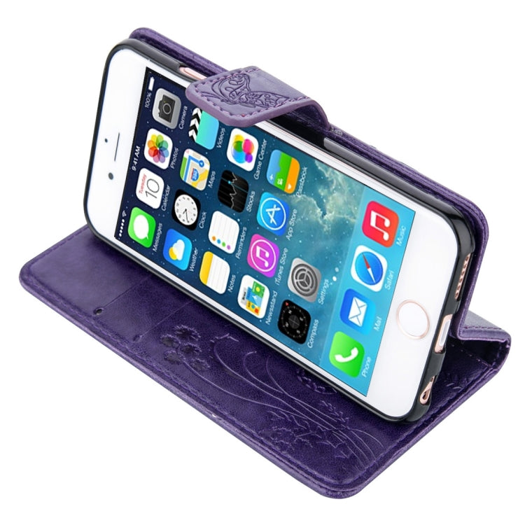 For iPhone 5 & 5s & SE Crazy Horse Texture Printing Horizontal Flip Leather Case with Holder & Card Slots & Wallet & Lanyard