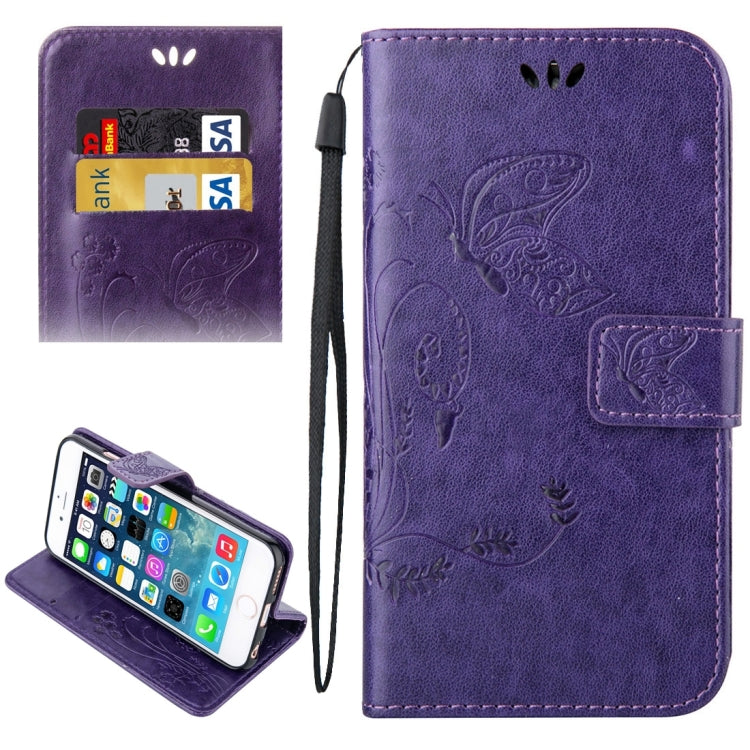 For iPhone 5 & 5s & SE Crazy Horse Texture Printing Horizontal Flip Leather Case with Holder & Card Slots & Wallet & Lanyard