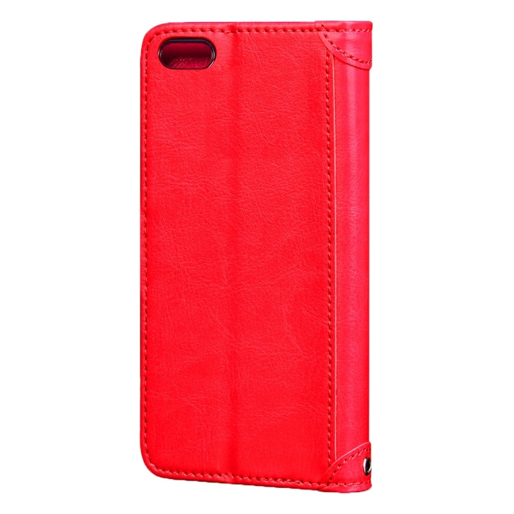 For iPhone 5 & 5s & SE Crazy Horse Texture Horizontal Flip Leather Case with Photo Frame & Holder & Card Slots & Wallet & Lanyard