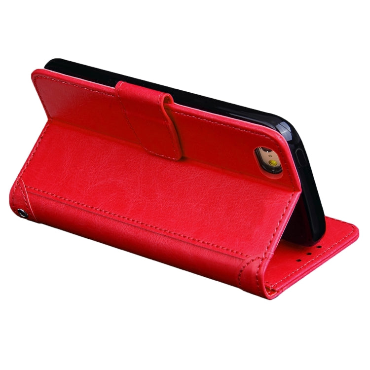For iPhone 5 & 5s & SE Crazy Horse Texture Horizontal Flip Leather Case with Photo Frame & Holder & Card Slots & Wallet & Lanyard