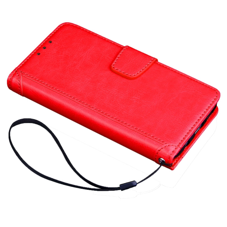 For iPhone 5 & 5s & SE Crazy Horse Texture Horizontal Flip Leather Case with Photo Frame & Holder & Card Slots & Wallet & Lanyard