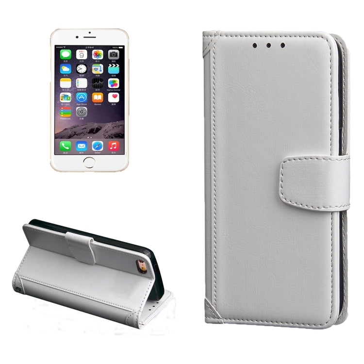 For iPhone 5 & 5s & SE Crazy Horse Texture Horizontal Flip Leather Case with Photo Frame & Holder & Card Slots & Wallet & Lanyard