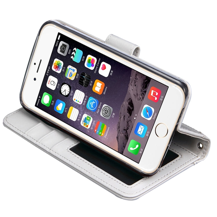 For iPhone 5 & 5s & SE Crazy Horse Texture Horizontal Flip Leather Case with Photo Frame & Holder & Card Slots & Wallet & Lanyard