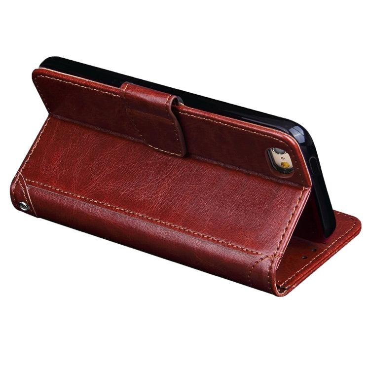 For iPhone 5 & 5s & SE Crazy Horse Texture Horizontal Flip Leather Case with Photo Frame & Holder & Card Slots & Wallet & Lanyard