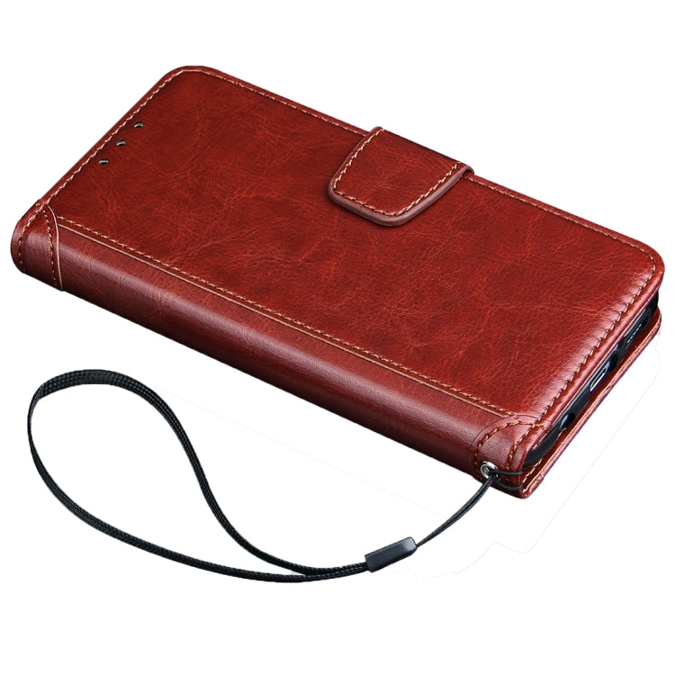 For iPhone 5 & 5s & SE Crazy Horse Texture Horizontal Flip Leather Case with Photo Frame & Holder & Card Slots & Wallet & Lanyard