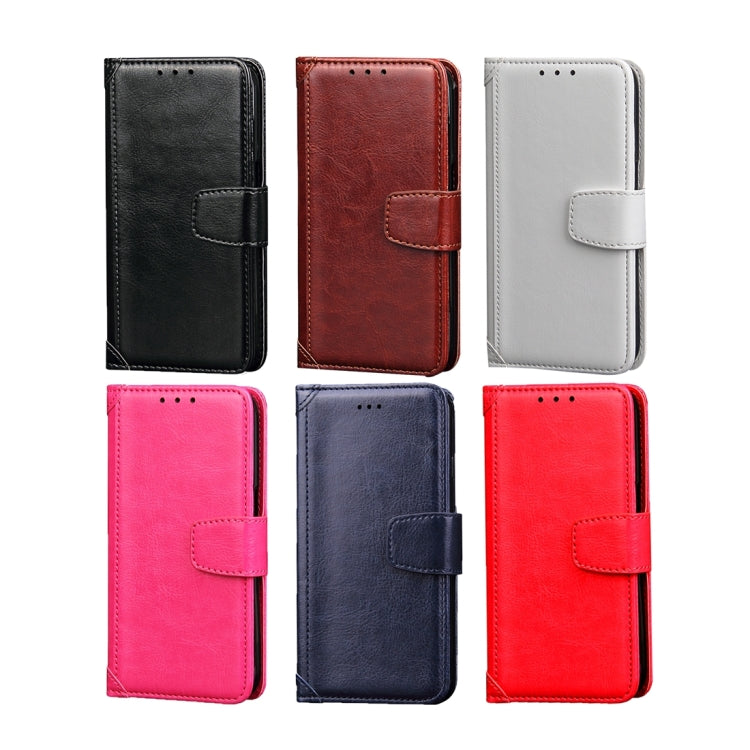For iPhone 5 & 5s & SE Crazy Horse Texture Horizontal Flip Leather Case with Photo Frame & Holder & Card Slots & Wallet & Lanyard