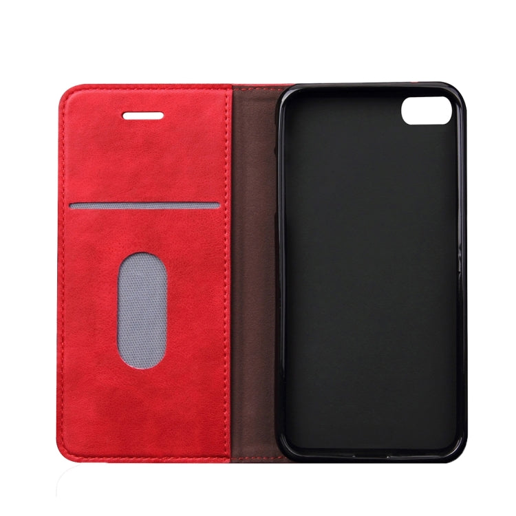 For iPhone 5 & 5s & SE Crazy Horse Texture Horizontal Flip Leather Case With Card Slots & Wallet