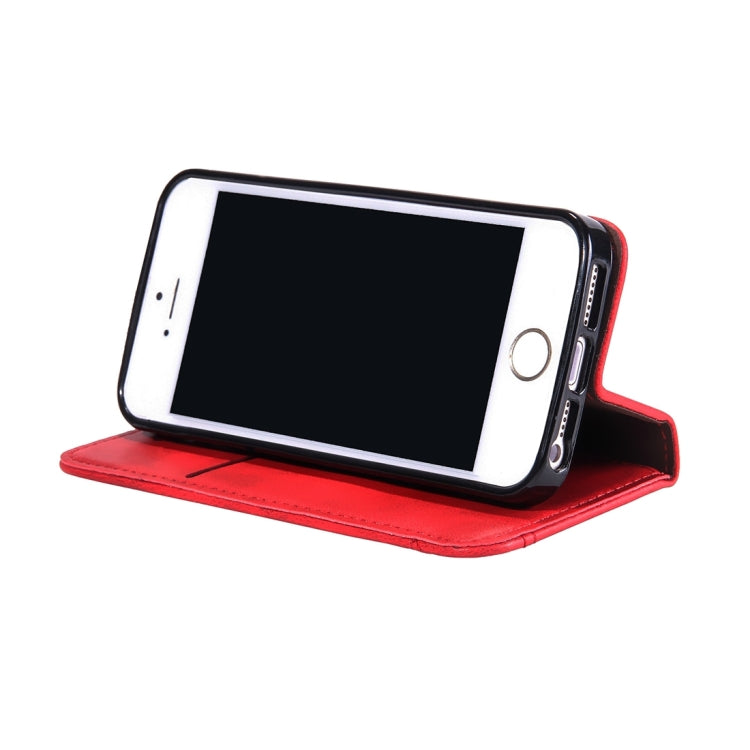 For iPhone 5 & 5s & SE Crazy Horse Texture Horizontal Flip Leather Case With Card Slots & Wallet