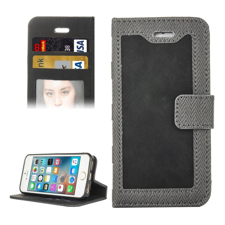For iPhone 5 & 5s & SE Business Notebook Style Hit Color Horizontal Flip Leather Case with Holder & Card Slots & Wallet & Photo Frame