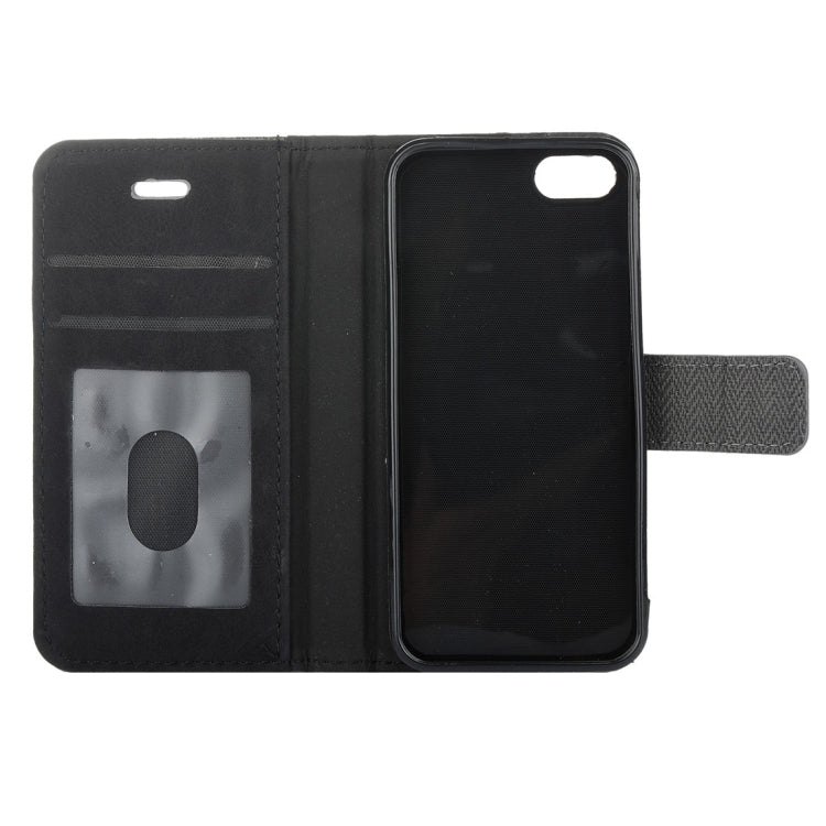 For iPhone 5 & 5s & SE Business Notebook Style Hit Color Horizontal Flip Leather Case with Holder & Card Slots & Wallet & Photo Frame