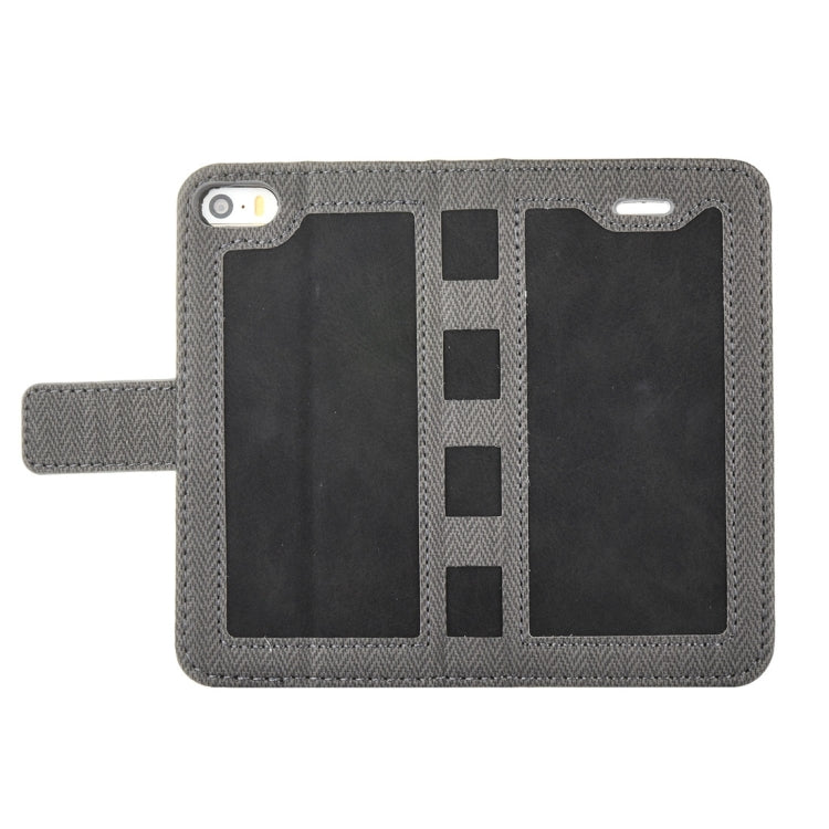 For iPhone 5 & 5s & SE Business Notebook Style Hit Color Horizontal Flip Leather Case with Holder & Card Slots & Wallet & Photo Frame