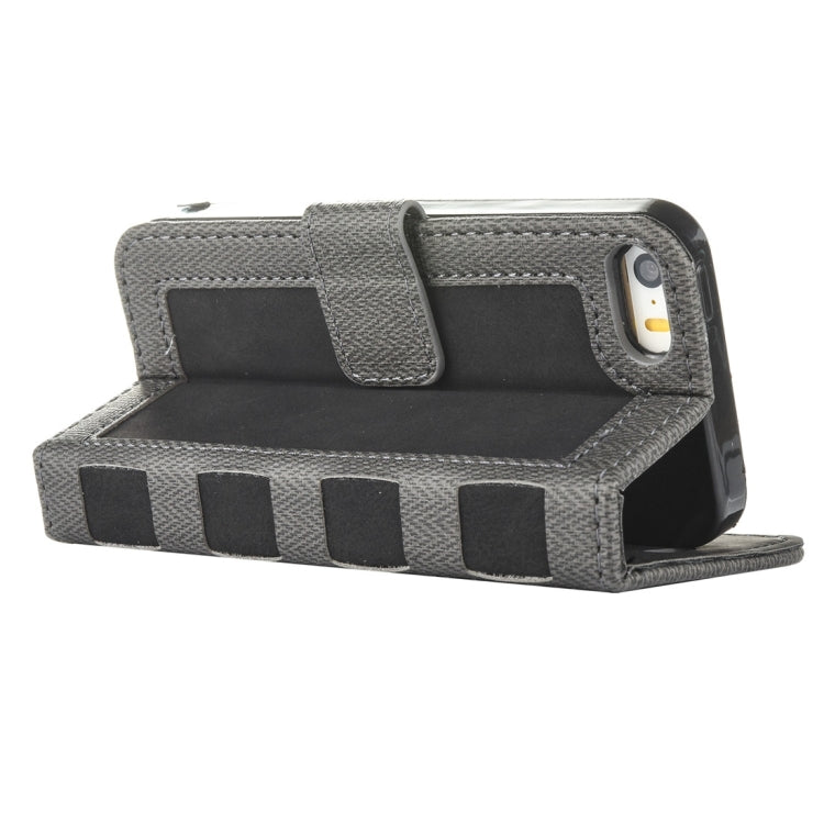 For iPhone 5 & 5s & SE Business Notebook Style Hit Color Horizontal Flip Leather Case with Holder & Card Slots & Wallet & Photo Frame