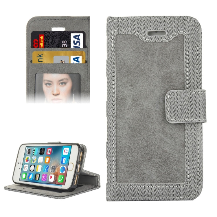 For iPhone 5 & 5s & SE Business Notebook Style Hit Color Horizontal Flip Leather Case with Holder & Card Slots & Wallet & Photo Frame
