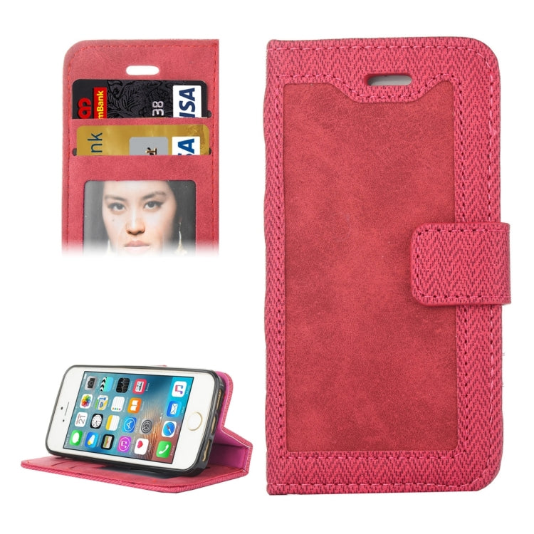 For iPhone 5 & 5s & SE Business Notebook Style Hit Color Horizontal Flip Leather Case with Holder & Card Slots & Wallet & Photo Frame