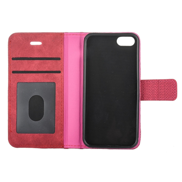 For iPhone 5 & 5s & SE Business Notebook Style Hit Color Horizontal Flip Leather Case with Holder & Card Slots & Wallet & Photo Frame