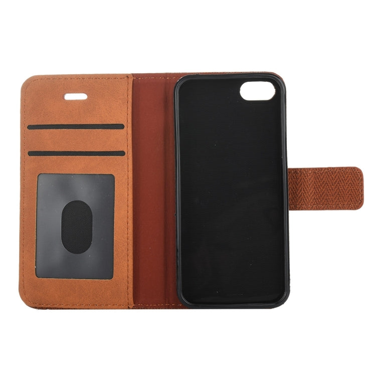 For iPhone 5 & 5s & SE Business Notebook Style Hit Color Horizontal Flip Leather Case with Holder & Card Slots & Wallet & Photo Frame