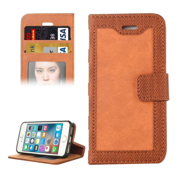 For iPhone 5 & 5s & SE Business Notebook Style Hit Color Horizontal Flip Leather Case with Holder & Card Slots & Wallet & Photo Frame