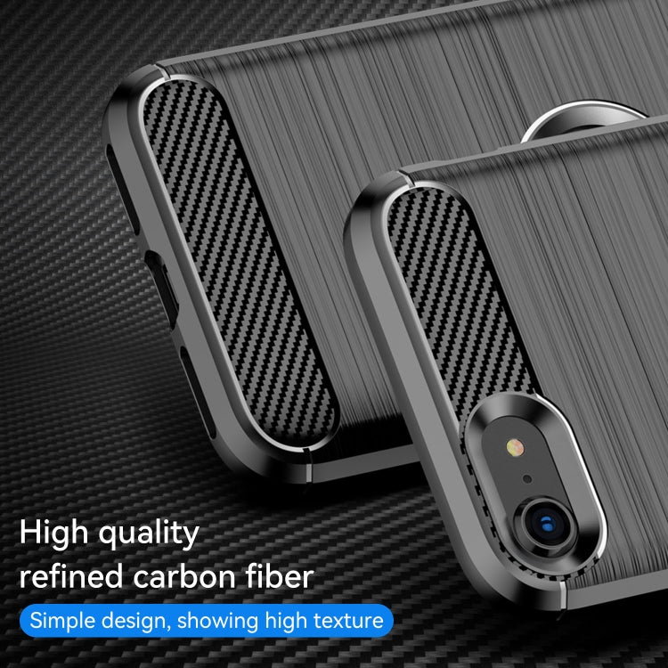 For iPhone SE & 5s & 5 Brushed Texture Fiber TPU Rugged Armor Protective Case