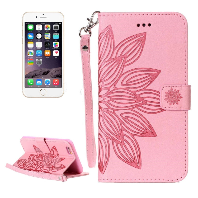 For iPhone 5 & 5s & SE Crazy Horse Texture Half Flower Printing Horizontal Flip Leather Case with Holder & Card Slots & Wallet & Lanyard