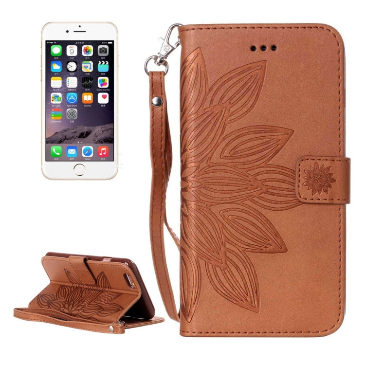 For iPhone 5 & 5s & SE Crazy Horse Texture Half Flower Printing Horizontal Flip Leather Case with Holder & Card Slots & Wallet & Lanyard