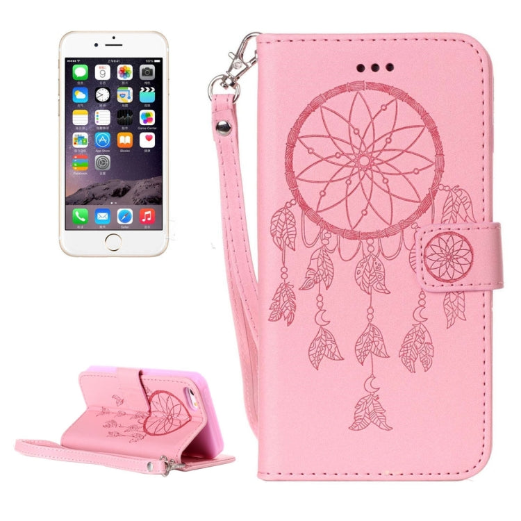 For iPhone 5 & 5s & SE Crazy Horse Texture Dream Catcher Printing Horizontal Flip Leather Case with Holder & Card Slots & Wallet & Lanyard