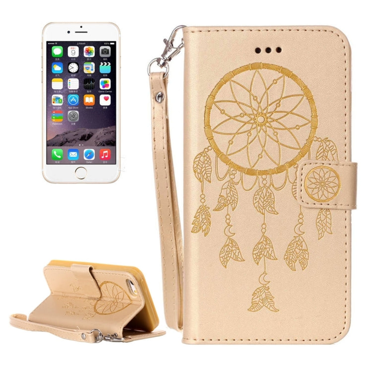 For iPhone 5 & 5s & SE Crazy Horse Texture Dream Catcher Printing Horizontal Flip Leather Case with Holder & Card Slots & Wallet & Lanyard